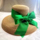 Wauwinet, Medium Brim - Leghorn Straw with Bound Edge