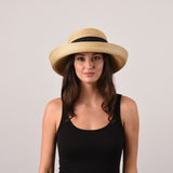 Sconset, Medium Brim - Leghorn straw