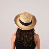 Sconset, Medium Brim - Leghorn straw