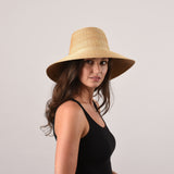 Galley Beach, Medium Brim - Leghorn Straw