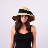 Wauwinet, Medium Brim - Leghorn Straw, Natural Underbrim