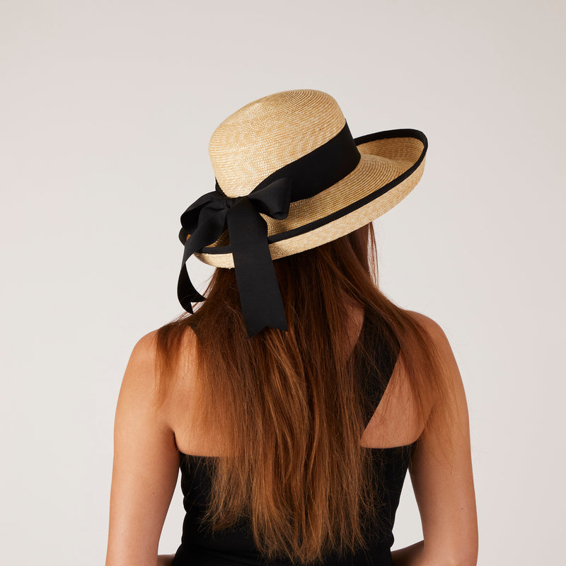 Women's Oversized Floppy Brim Straw Hat - Peter Beaton 58 cm