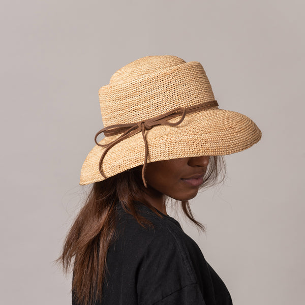 Westmoor, Small Brim - Crocheted Raffia