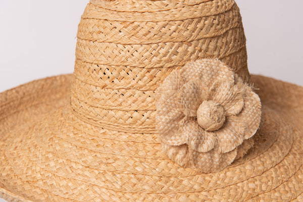 Raffia Fabric Flowers