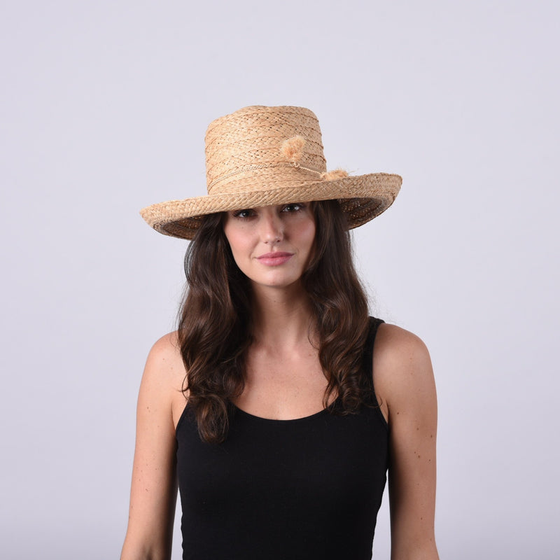 Madaket, Medium Brim - Wide Braid Raffia