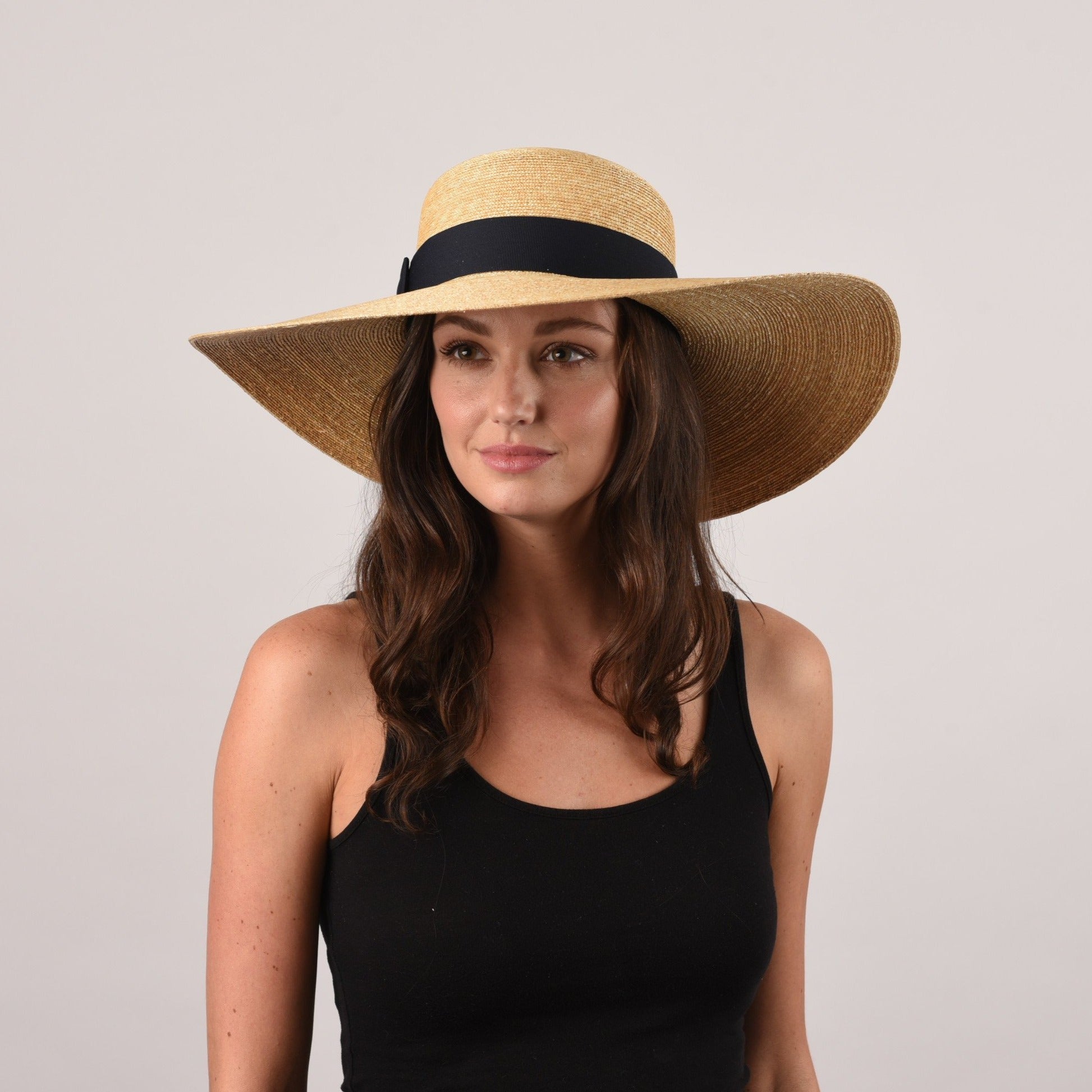 Women's Wide Brim Sun Protection Straw Hat - Peter Beaton