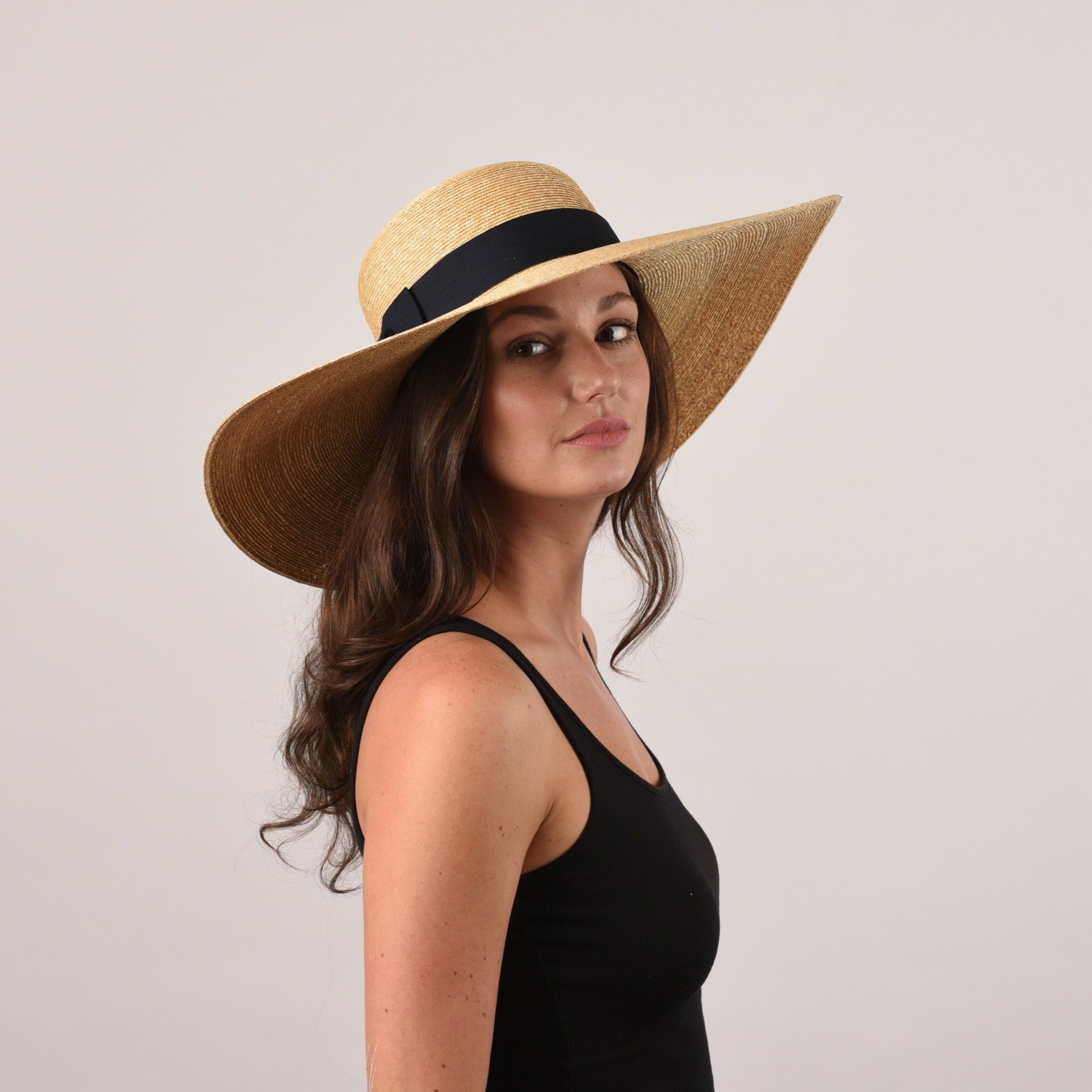 Women's Wide Brim Sun Protection Straw Hat - Peter Beaton