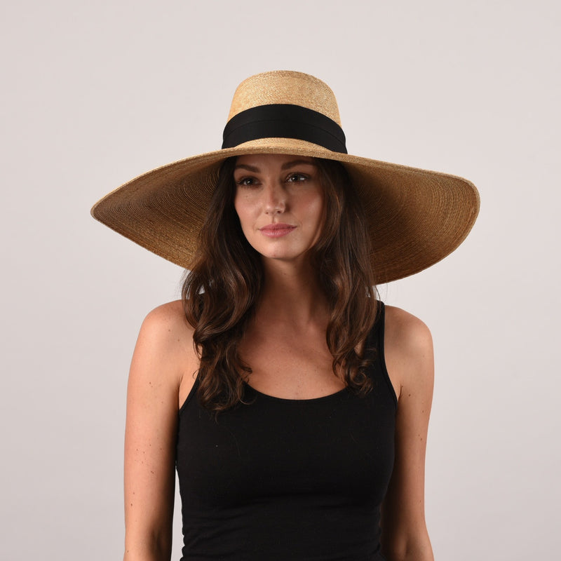 Women's Oversized Floppy Brim Straw Hat - Peter Beaton 58 cm