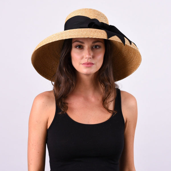 Women's Classic Leghorn & Raffia Straw Beach Hats - Peter Beaton