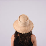 Westmoor, Small Brim - Wide Braid Raffia Straw with Fringe