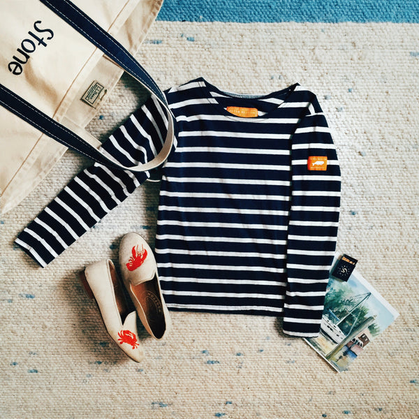 ★2025SS新作★REMAGIE★Four botton striped T-shirt 2025 Sailor Shirts – Peter Beaton
