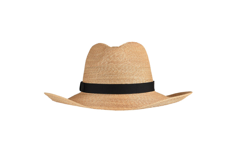 Women's Cowboy Straw Hat with Ribbon Peter Beaton