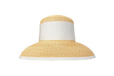 Wauwinet, Medium Brim - Leghorn Straw with Bound Edge