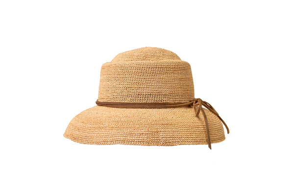 Westmoor, Small Brim - Crocheted Raffia