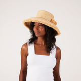 Westmoor, Medium Brim - Wide Braid Raffia Straw with Fringe