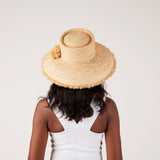 Westmoor, Medium Brim - Wide Braid Raffia Straw with Fringe